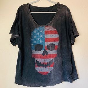 Brandy Melville Oversized Skull Tee